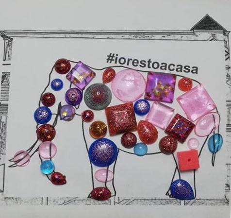 Ludovica De Cesari colora dentro elefante e libera la fantasia