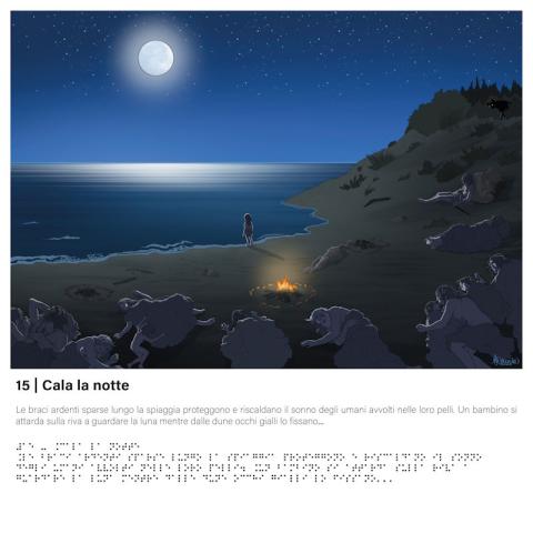 Pannello 15 - Cala la notte